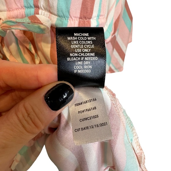 Torrid Dress Womens Tunic Colorful Stretch V Neck Elastic Waist Rayon Pink 0 - Picture 9 of 12